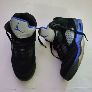 AIR JORDAN 5 RETRO size 9 black racer blue